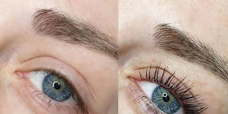 Laminácia obočia a lash lift pre vytočenie a zvýraznenie vašich rias
