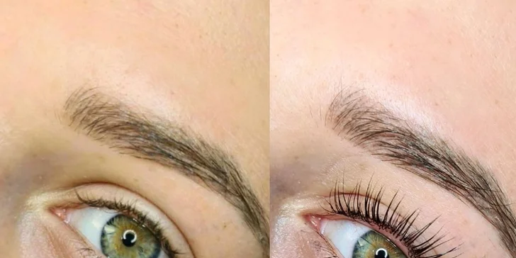 Laminácia obočia a lash lift pre vytočenie a zvýraznenie vašich rias