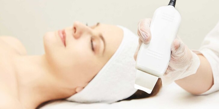 Hĺbkové čistenie pleti skin scrubberom aj s masážou tváre a exkluzívnou biocelulózovou maskou
