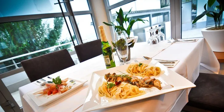 Dvojchodové menu v reštaurácii Diplomat v centre mesta