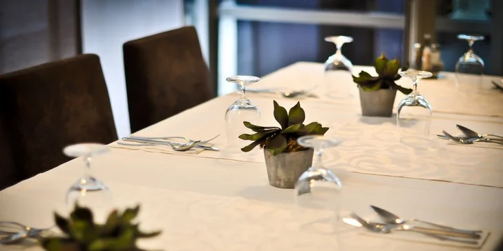 Dvojchodové menu v reštaurácii Diplomat v centre mesta