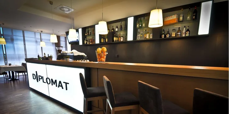 Dvojchodové menu v reštaurácii Diplomat v centre mesta