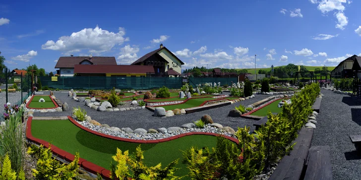 Pobyt v apartmánoch Vily Horal v Demänovej s adventure minigolfom