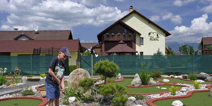 Pobyt v apartmánoch Vily Horal v Demänovej s adventure minigolfom