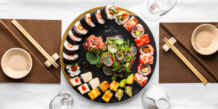 Sunshine sushi set pre 2 osoby v 4* hotelovej reštaurácii Mama's Panasian Restaurant