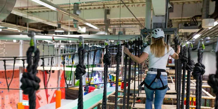 Zabavte sa v STEAM FACTORY: Lezenie, detský svet, Laser Game i lanové centrum