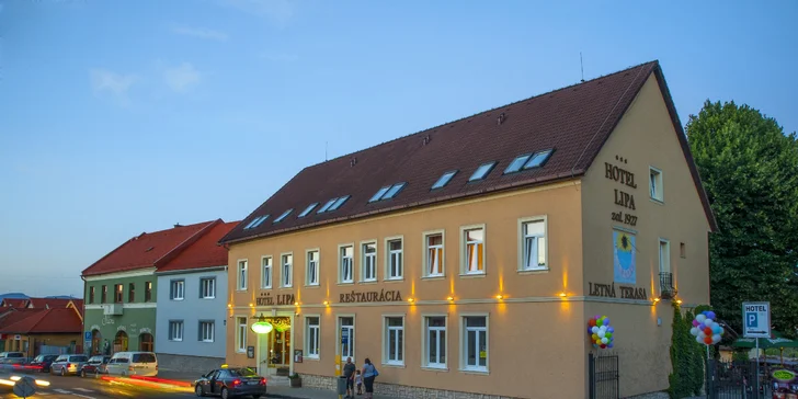 Rodinný pobyt vo výnimočnom Hoteli Lipa*** 300 m od Bojnického zámku