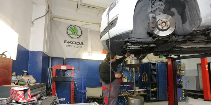 Výmena oleja, olejového filtra a kontrola bŕzd