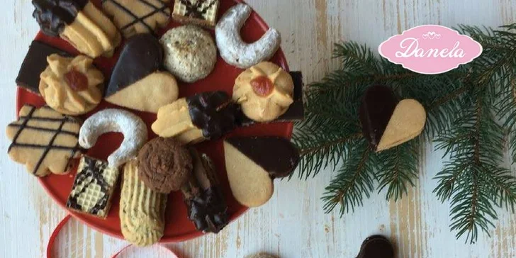 Ručne vyrábané pečivo: linecké srdiečka, grilážky, vanilkové rožteky a iné