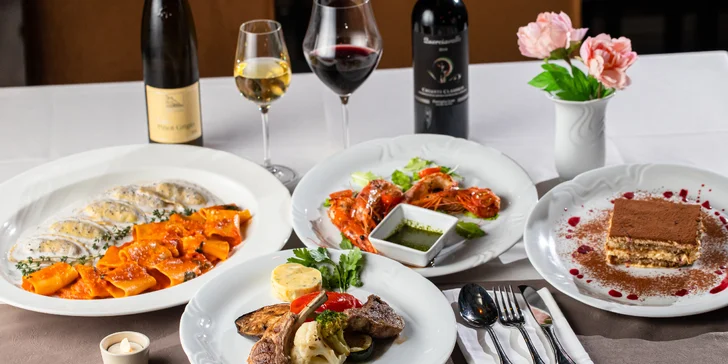 4-chodové degustačné menu pre dvoch v talianskej reštaurácii La Piazza