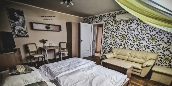 Romantika pre dvoch ako v cisárskej Viedni: vkusné dvojlôžkové izby a výborná kuchyňa