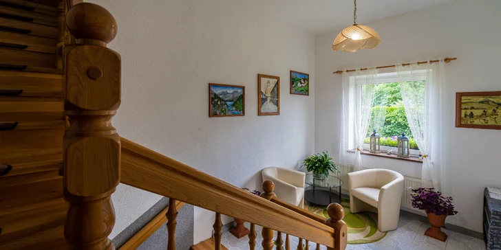 Očarujúce ubytovanie v srdci Starej Lesnej s výhľadom na Lomnický štít