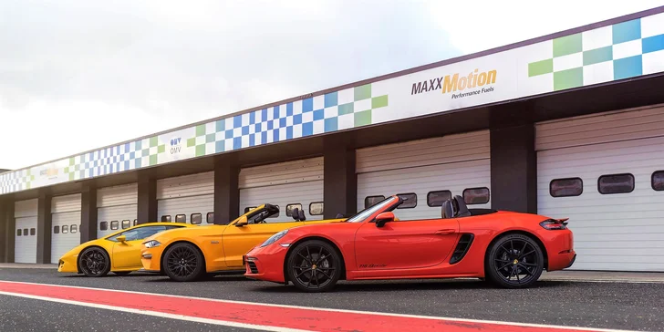 LAMBORGHINI, PORSCHE alebo FORD MUSTANG na veľkom pretekárskom okruhu v Brne alebo Moste: 1 až 5 kôl ako vodič či spolujazdec