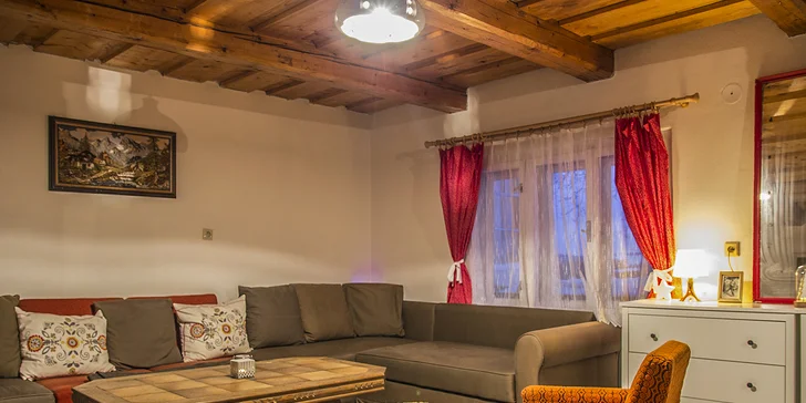 Rozprávkový oddych v štýlovo zariadenej chate pre rodinu alebo celú partiu