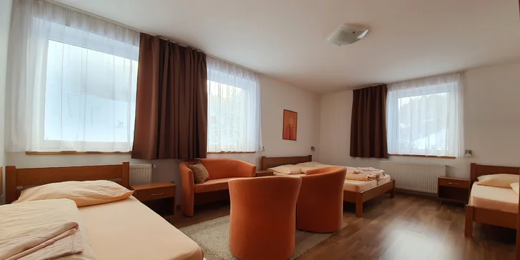 Pobyt pri zjazdovke na Orave v Penzióne Uhliská, v cene sú skipasy, bohatá polpenzia aj neobmedzené wellness