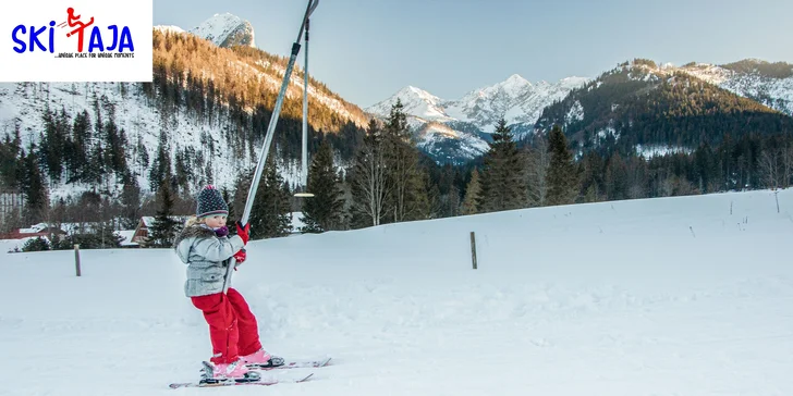 Užite si lyžovačku s celodenným skipasom pre deti aj dospelých v lyžiarskom stredisku SKI TAJA v Tatranskej Javorine