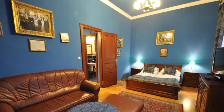 Prvorepublikový 4* hotel v Jičíne: raňajky alebo polpenzia, wellness aj masáž