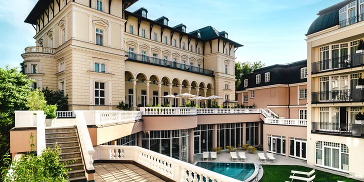 Mariánske Lázně: luxusný 5* hotel, raňajky alebo polpenzia, neobmedzene sauny, bazény aj kúpeľ