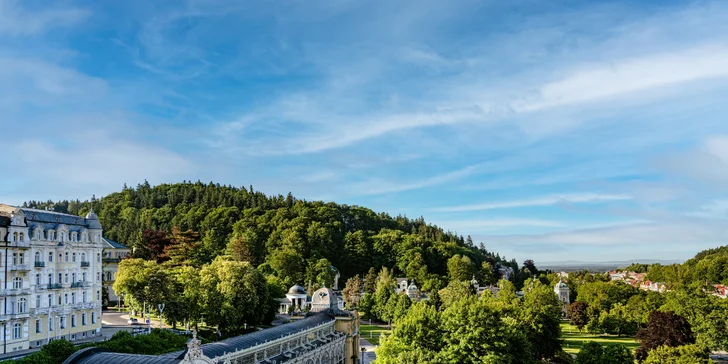 Mariánske Lázně: luxusný 5* hotel, raňajky alebo polpenzia, neobmedzene sauny, bazény aj kúpeľ