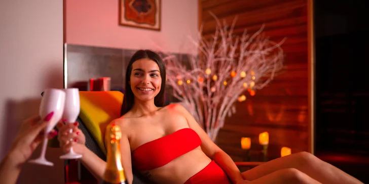 Privátny wellness pre 2 osoby s fľašou Prosecca alebo domácou citronádou