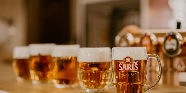Päť veľkých čapovaných pív podľa vlastného výberu v DUBNÍK pizza/pub/restaurant