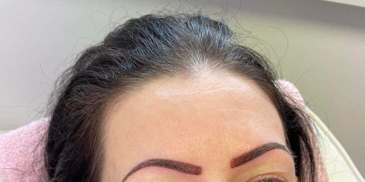 Permanentný make-up obočia Powder brows púdrovou technikou