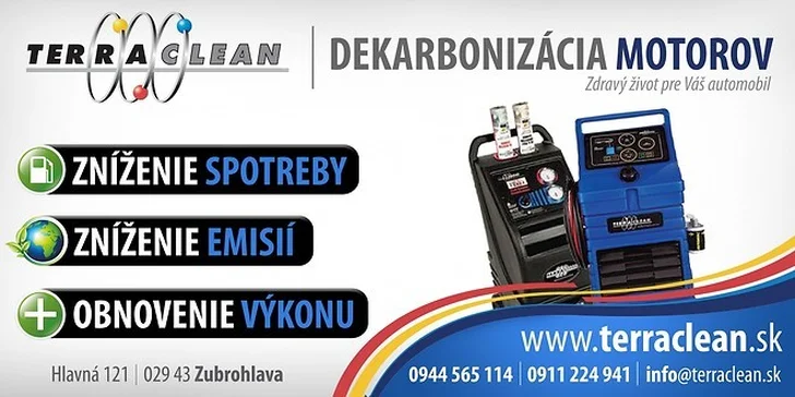 Profesionálna dekarbonizácia motorov Terraclean