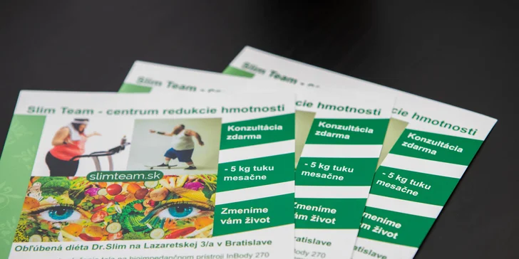 Prístrojové vyšetrenie zloženia tela a možnosť ochutnávky alebo zostavenia nutričného plánu