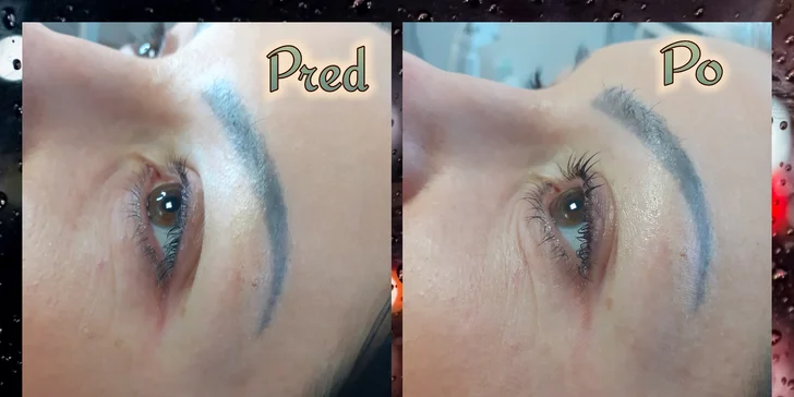Laminácia obočia, henna brows, 1-2D mihalnice a lash lifting
