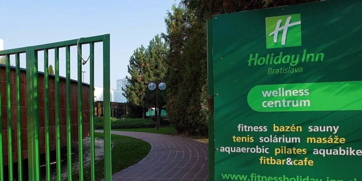 Celodenný vstup alebo permanentka na 5 vstupov do wellness centra hotela Holiday Inn v Bratislave