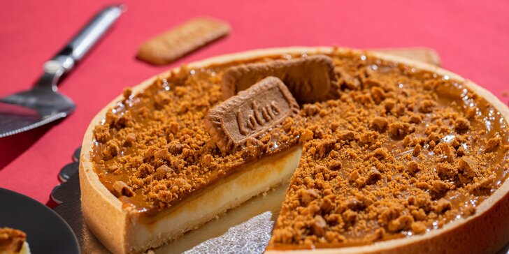 Poctivý karamelový cheesecake s Lotus posýpkou pre vaše potešenie - osobný odber alebo rozvoz