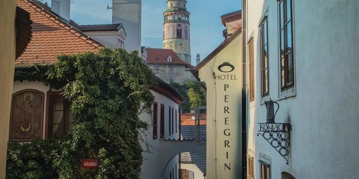Romantický pobyt v centre Českého Krumlova s ​​raňajkami a proseccom