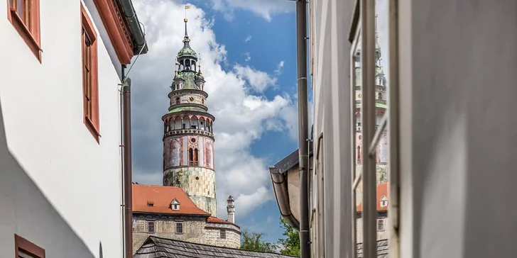 Romantický pobyt v centre Českého Krumlova s ​​raňajkami a proseccom