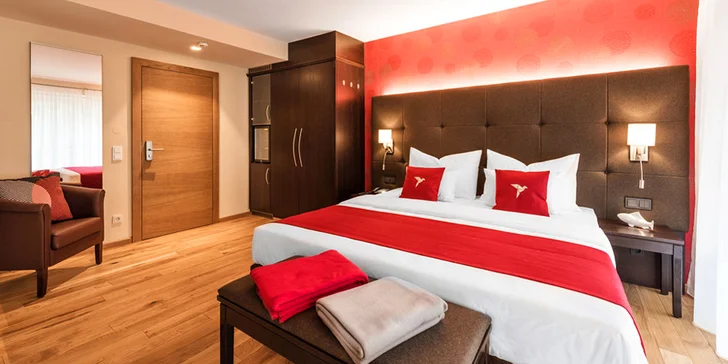 Nádherný a moderne vybavený hotel pri Innsbrucku: luxusná polpenzia, neobmedzený wellness aj možnosť procedúr
