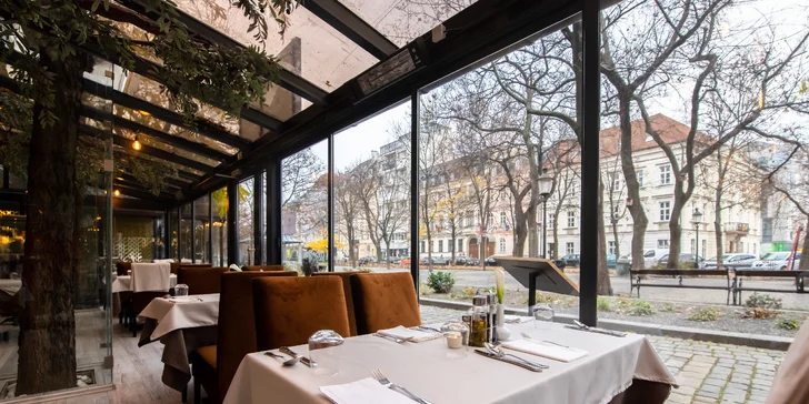 3-chodové degustačné menu s mäsom alebo morskými plodmi