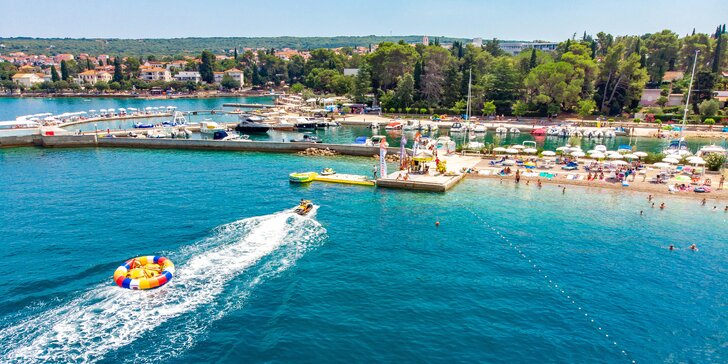 Chorvátsky ostrov Krk: 4* hotel Malin pri pláži, polpenzia a až 2 deti do 12 rokov zdarma