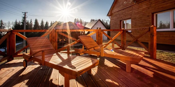 Luxusné ubytovanie až pre 10 osôb v horskej chate Wellness Chalet Harmonia