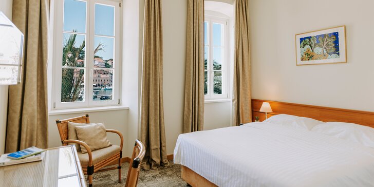 4* boutique hotel s raňajkami na krásnom ostrove Lošinj priamo na promenáde