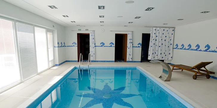 Privátny vstup do bazéna s wellness pre dvoch či celú rodinu