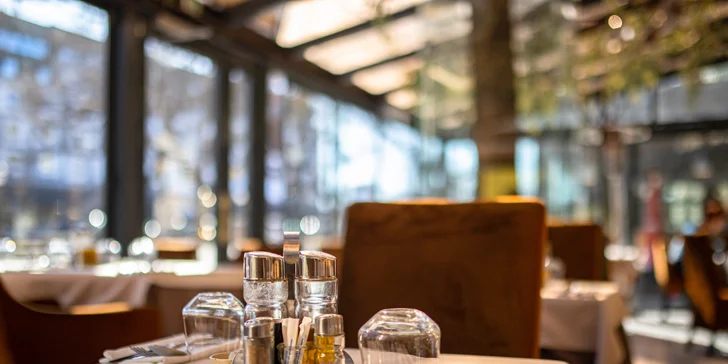 3-chodové degustačné menu s mäsom alebo morskými plodmi