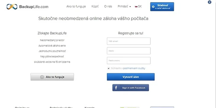 BackupLife – neobmedzené zálohovanie dát