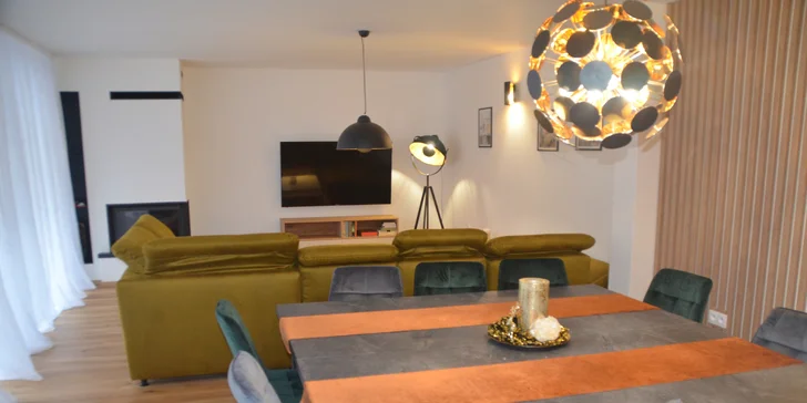 Pobyt v nových, luxusne zariadených apartmánoch v Nízkych Tatrách s každodenným vstupom do privátneho wellness