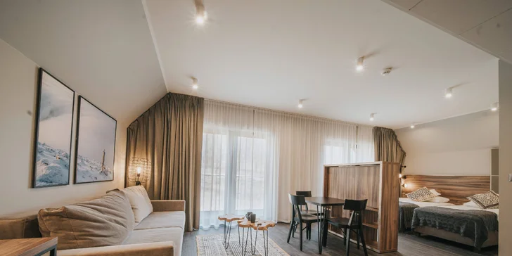 Pobyt v poľských Krkonošiach: nové apartmány pri jazere Sosnówka, raňajky či polpenzia
