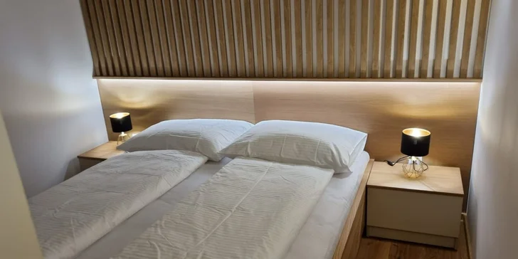 Pobyt v nových, luxusne zariadených apartmánoch v Nízkych Tatrách s každodenným vstupom do privátneho wellness