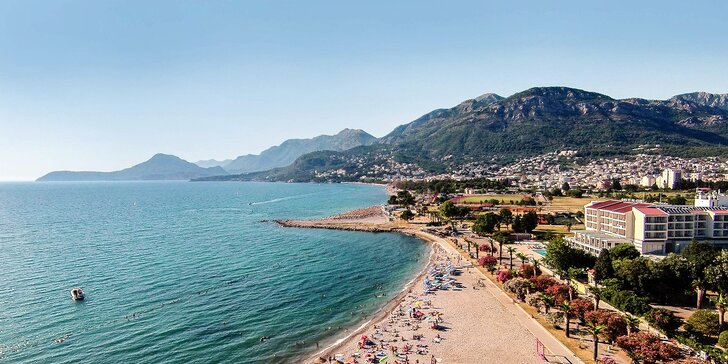 Dovolenka v Čiernej Hore: polpenzia, neobmedzený vstup do sauny aj fitness, odvoz minibusom na súkromnú pláž