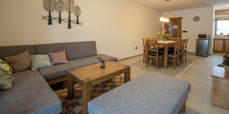 Pohodová dovolenka v apartmánoch na Liptove: ubytovanie pre až 8 osôb s kuchyňou a množstvo aktivít pre celú rodinu