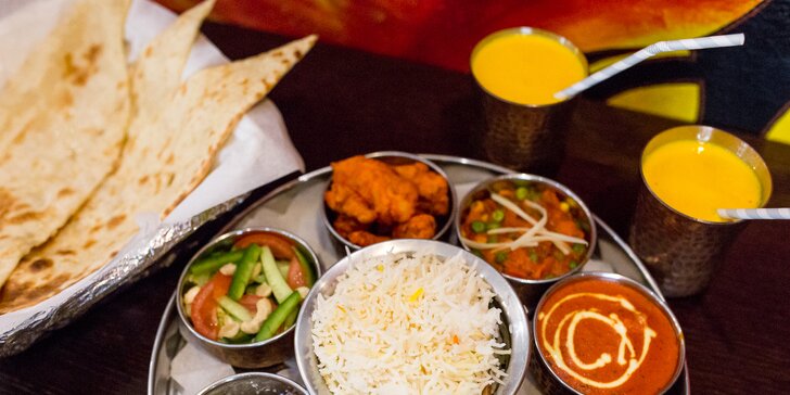 Vychutnajte si vo dvojici chutný vegetariánsky alebo Taj Mahal tanier