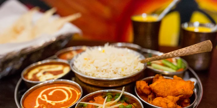 Vychutnajte si vo dvojici chutný vegetariánsky alebo mäsový Taj Mahal tanier