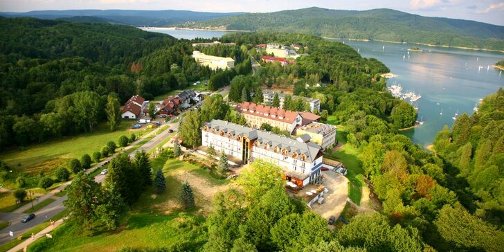 Dovolenka v nádhernom prostredí poľského jazera Solina: strava, neobmedzený wellness aj fitness, varianty s masážou či detská herňa