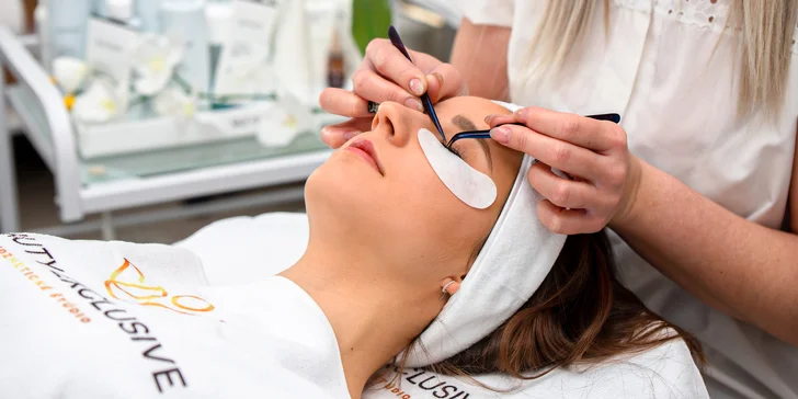 Laminácia obočia s podfarbením alebo Lash Lift v salóne Exklusiv